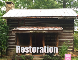 Historic Log Cabin Restoration  Marble, North Carolina